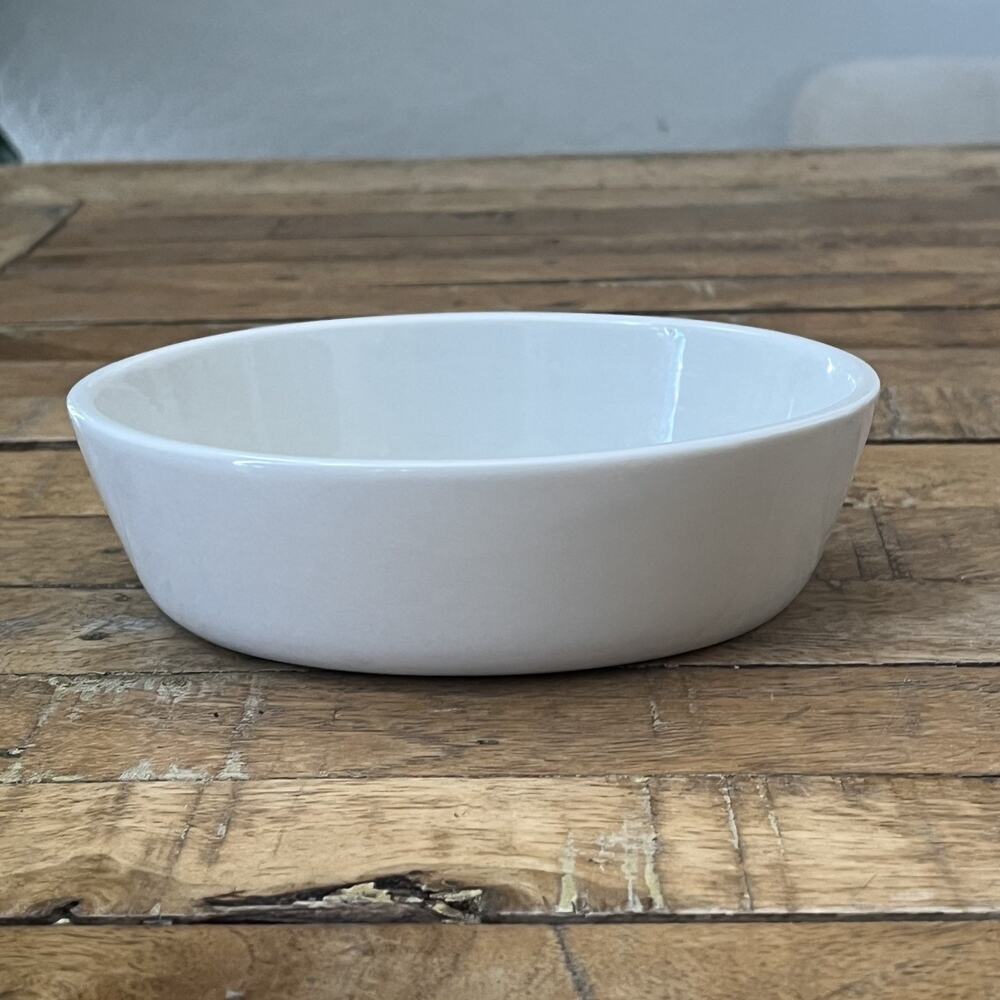 Vintage Buffalo Restaurant ware Ceramic White Oval Dish 6.5"x 5"